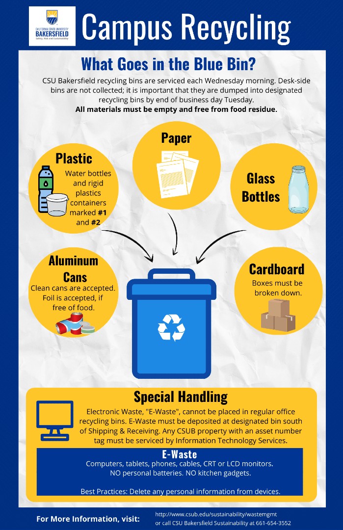 Campus recycling flyer