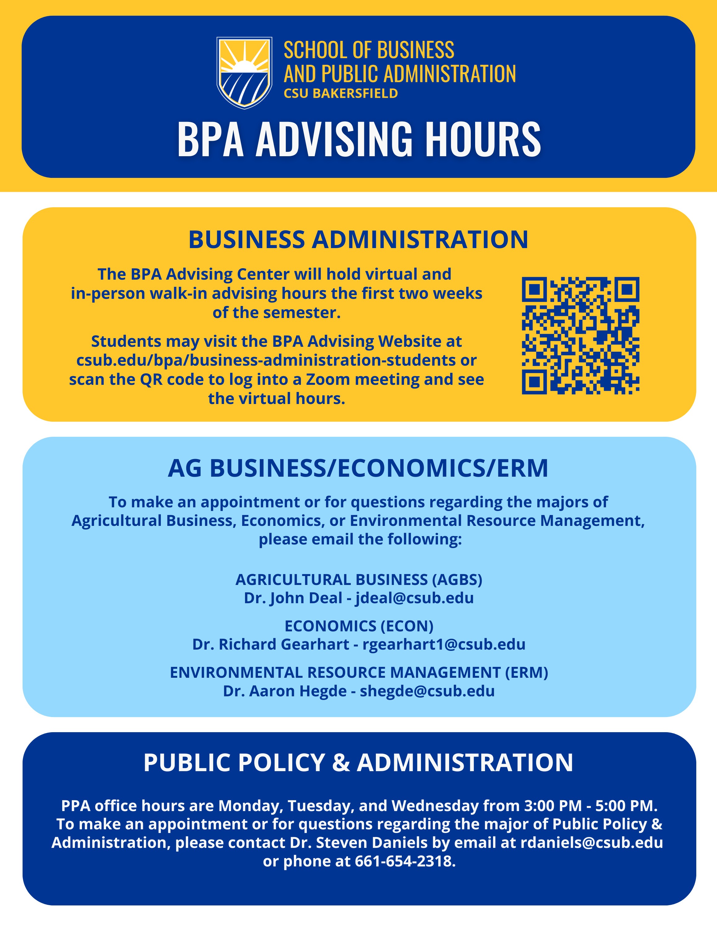BPA Advising Framework