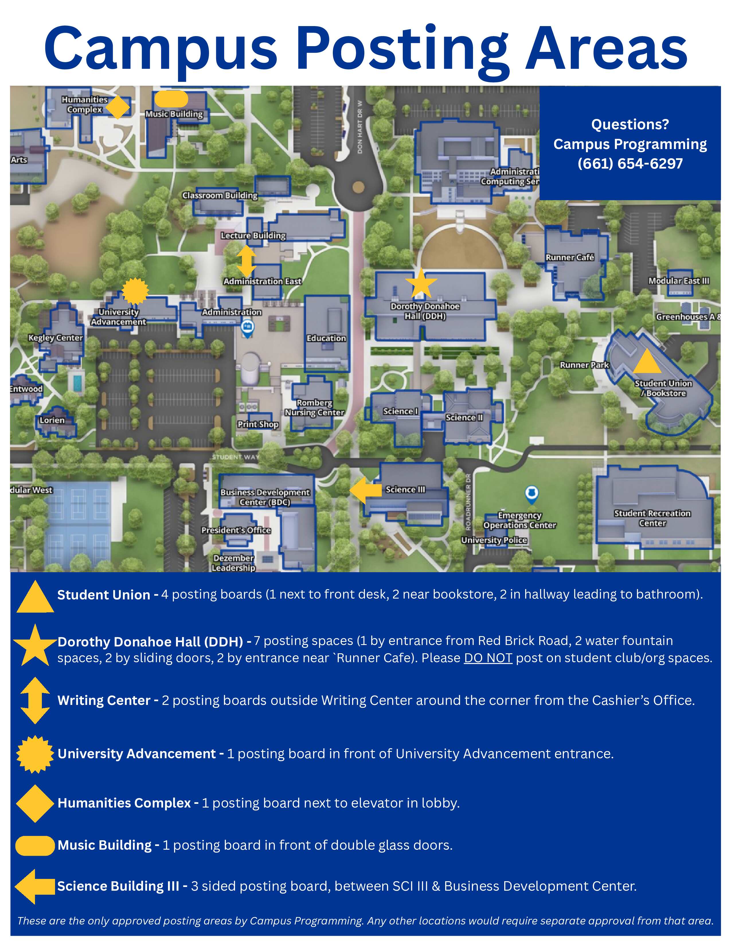 Campus Posting Area Map