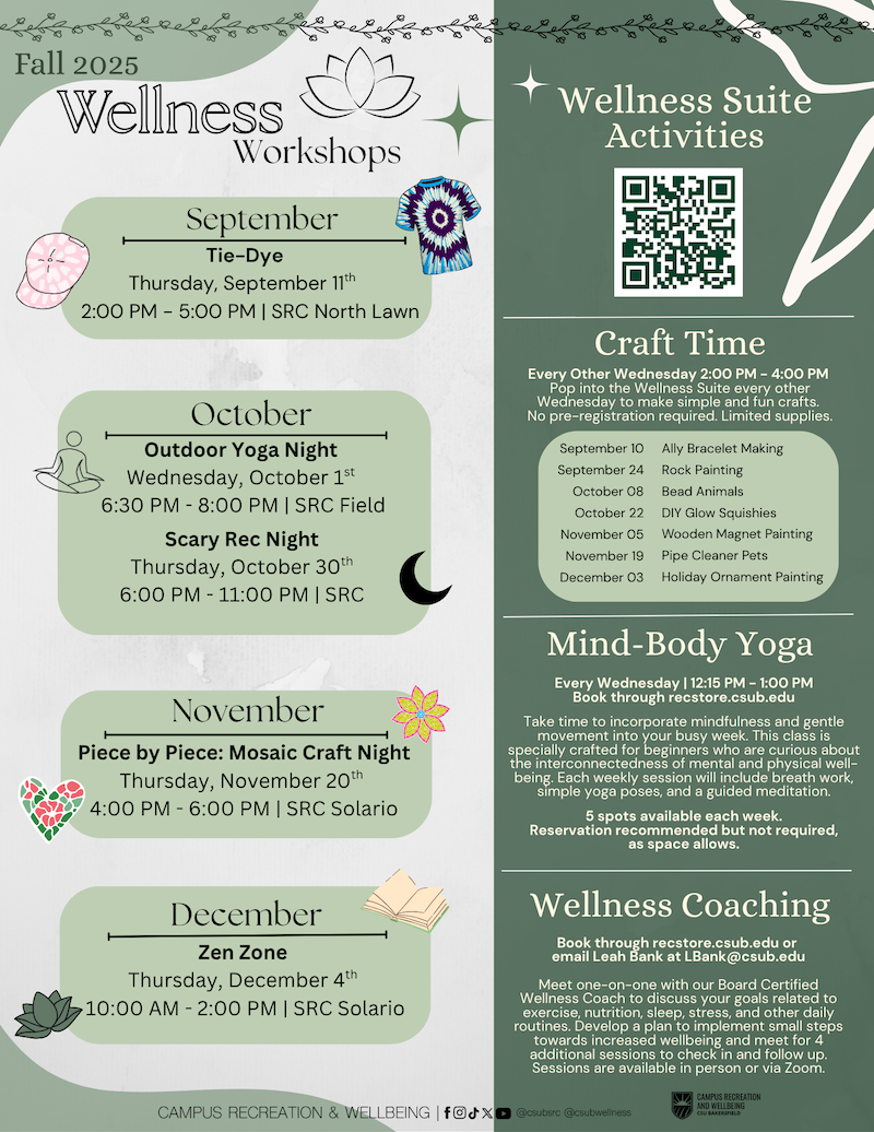 F25 Wellness Full Schedule