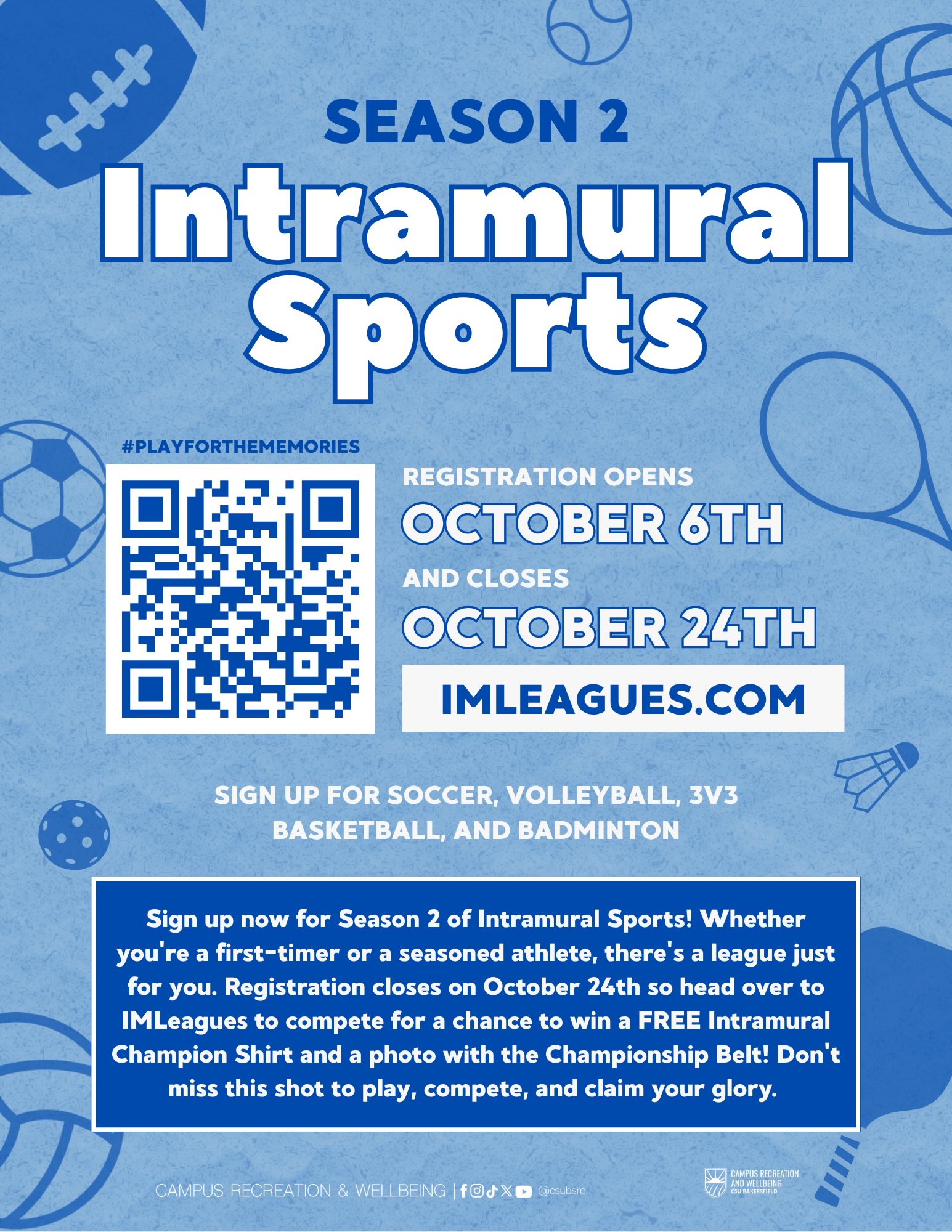 F25 IM Season 2 Registration