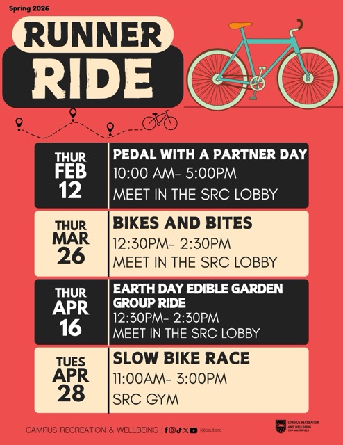 Runner Ride Full Schedule