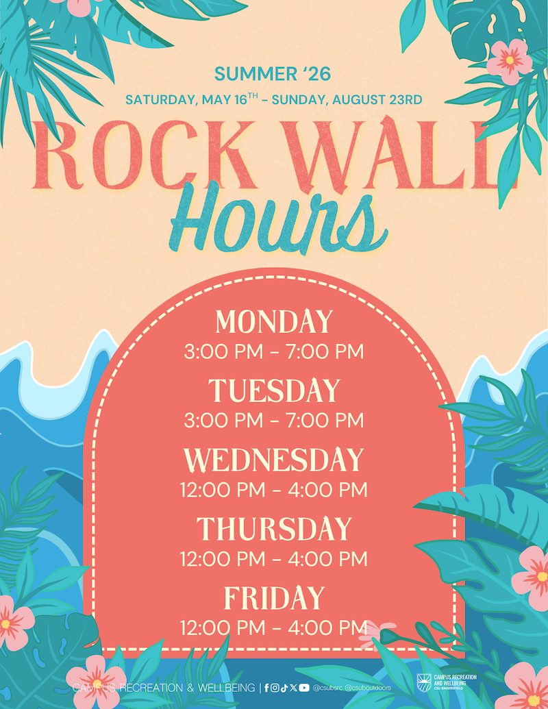 Rock Wall Summer Hours Rock Wall Summer Hours