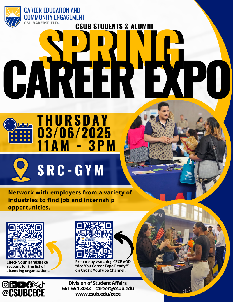 Spring Career Expo flyer 