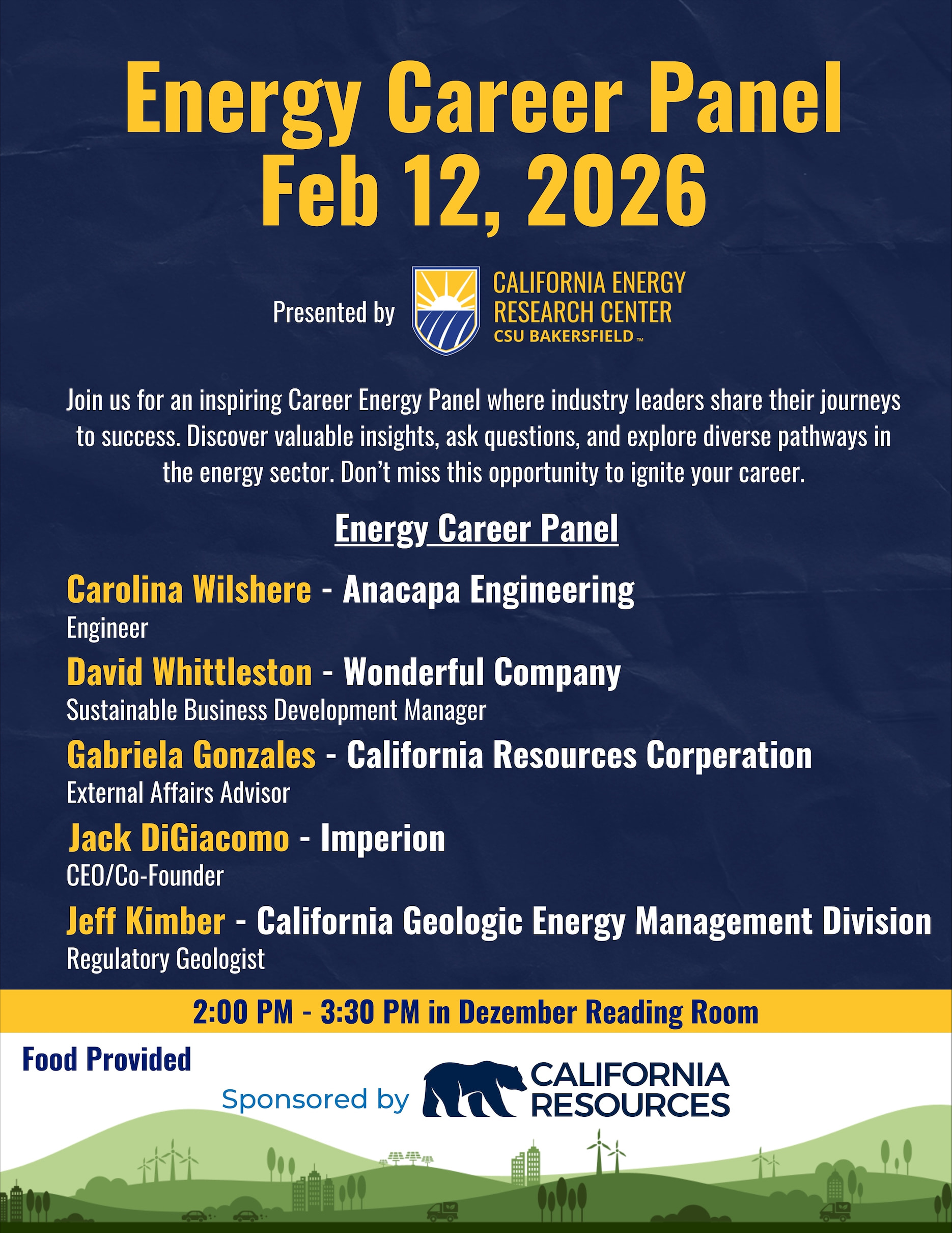 Energy Career Panel Flyer