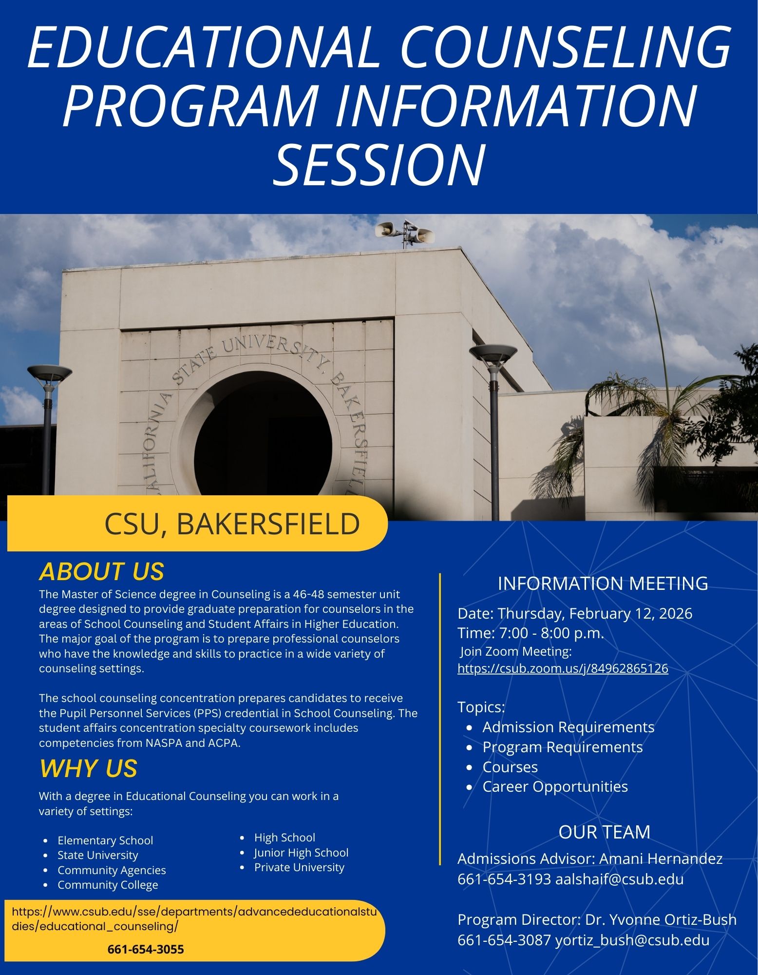 info session flyer
