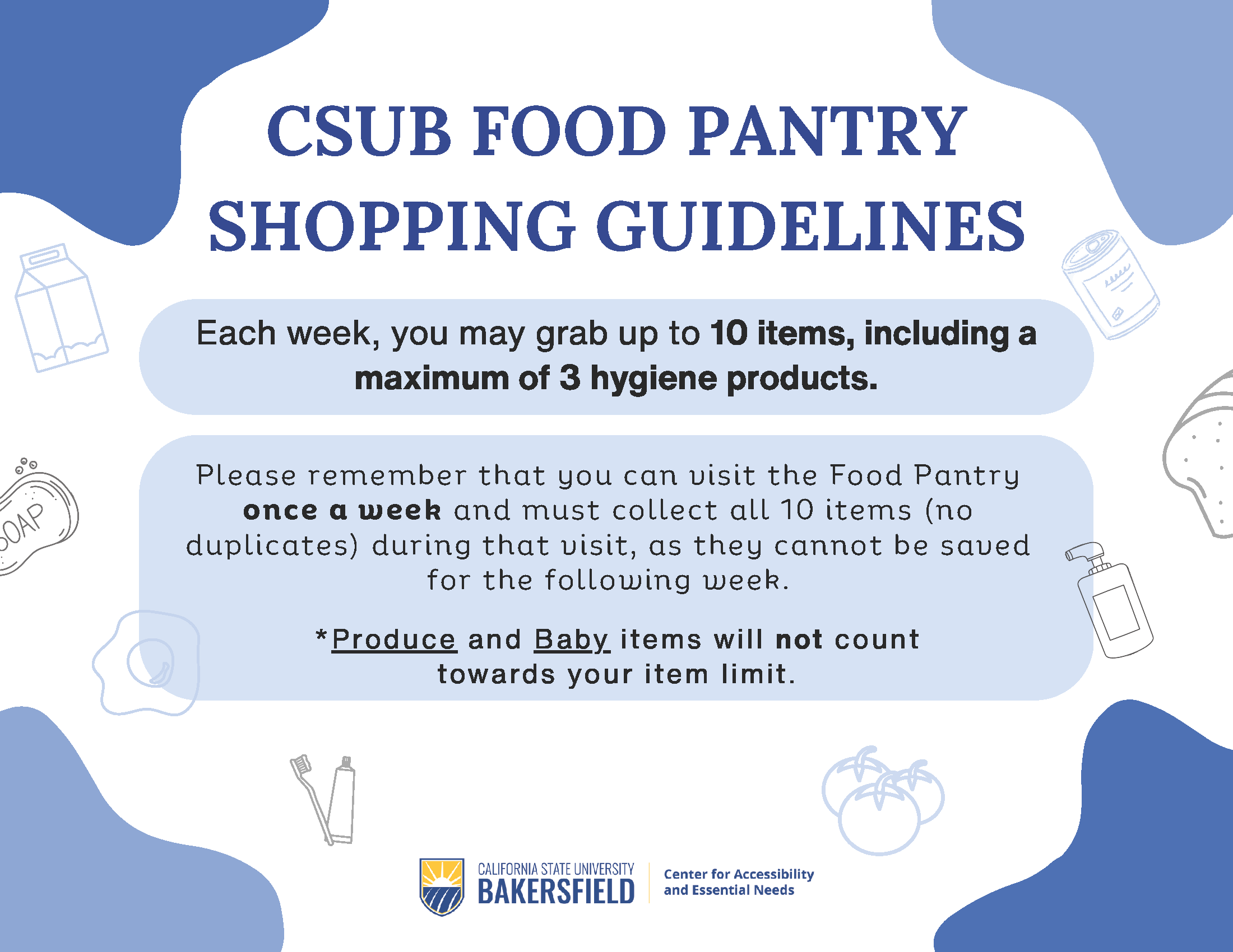 New shopping guidelines