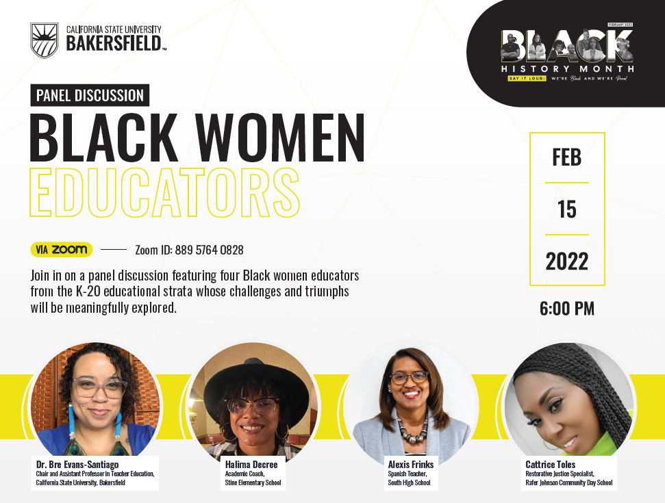 Black Women Educators Panel Flyer