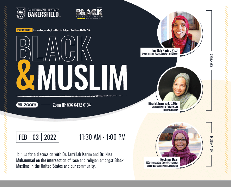 Black and Muslim Discussion Flyer