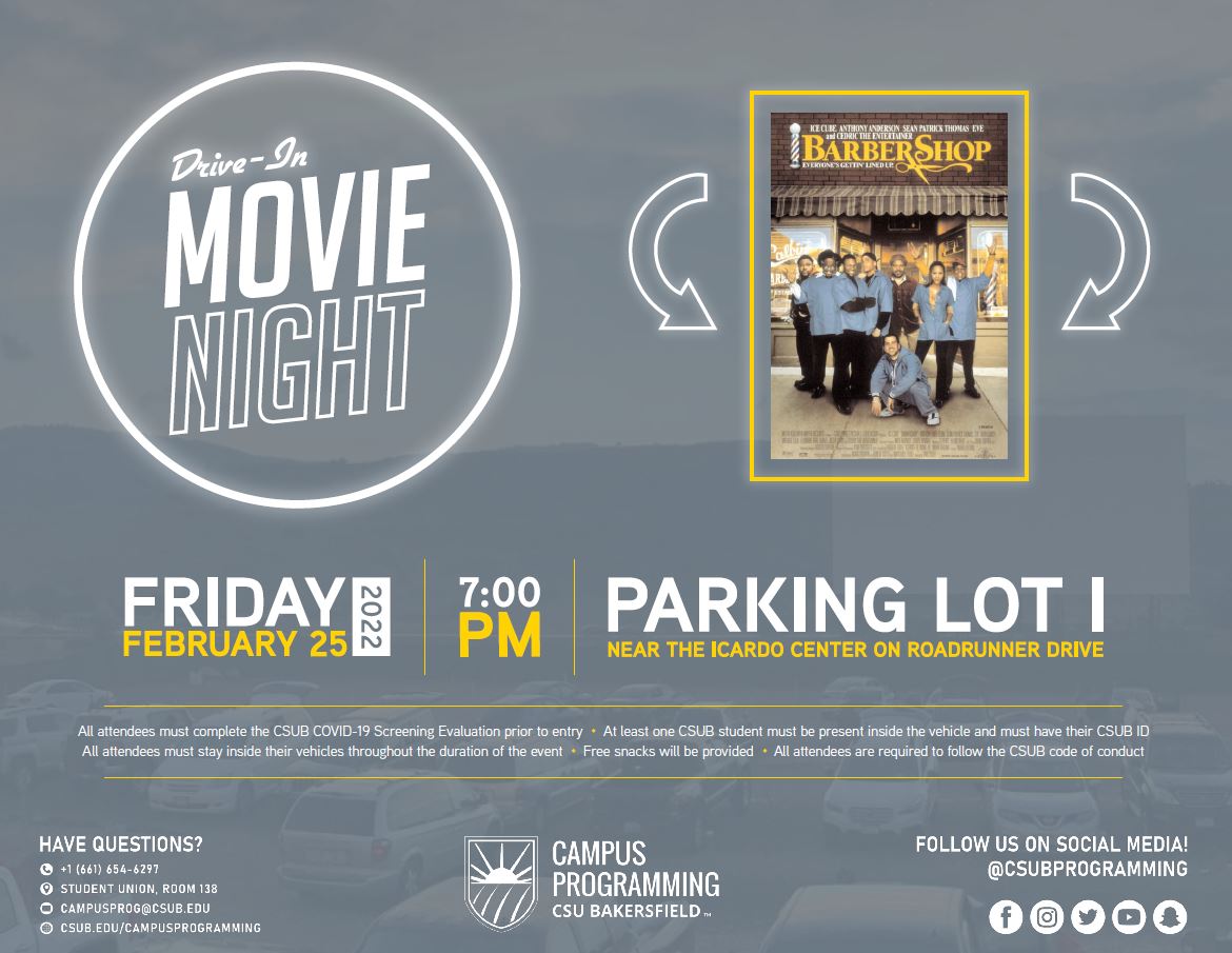 Drive-In Movie Night Flyer