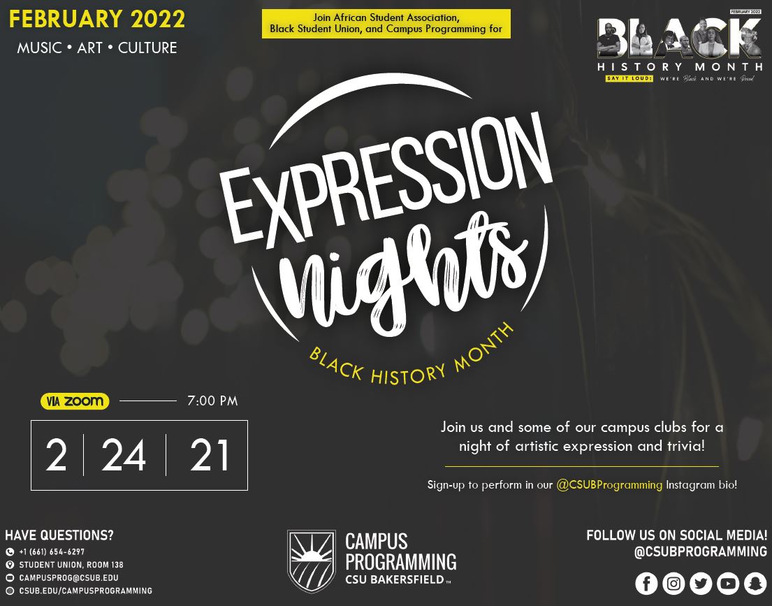Expression Nights Flyer