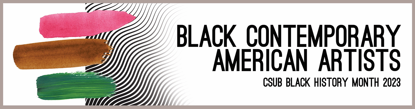 Black Contemporary American Artists Flyer