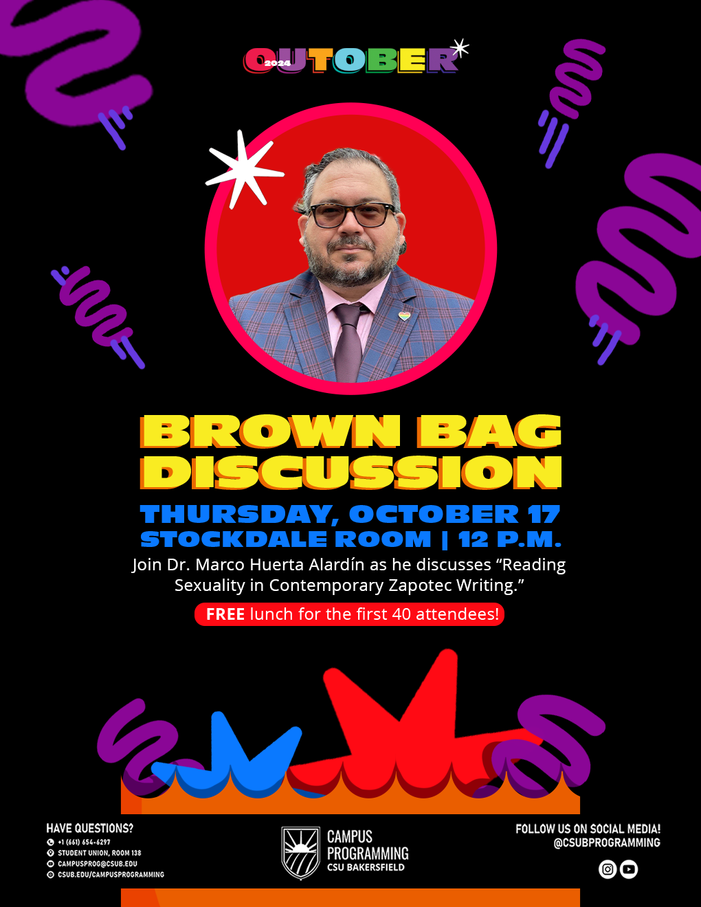 OUTober 2024 Brown Bag Discussion Flyer