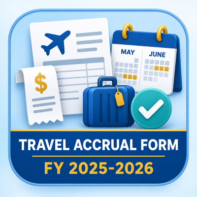 Travel Accrual Form 25-26