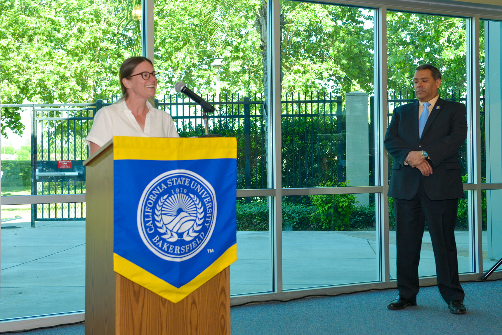 Dr. O'Sullivan praising Braedon's achievements