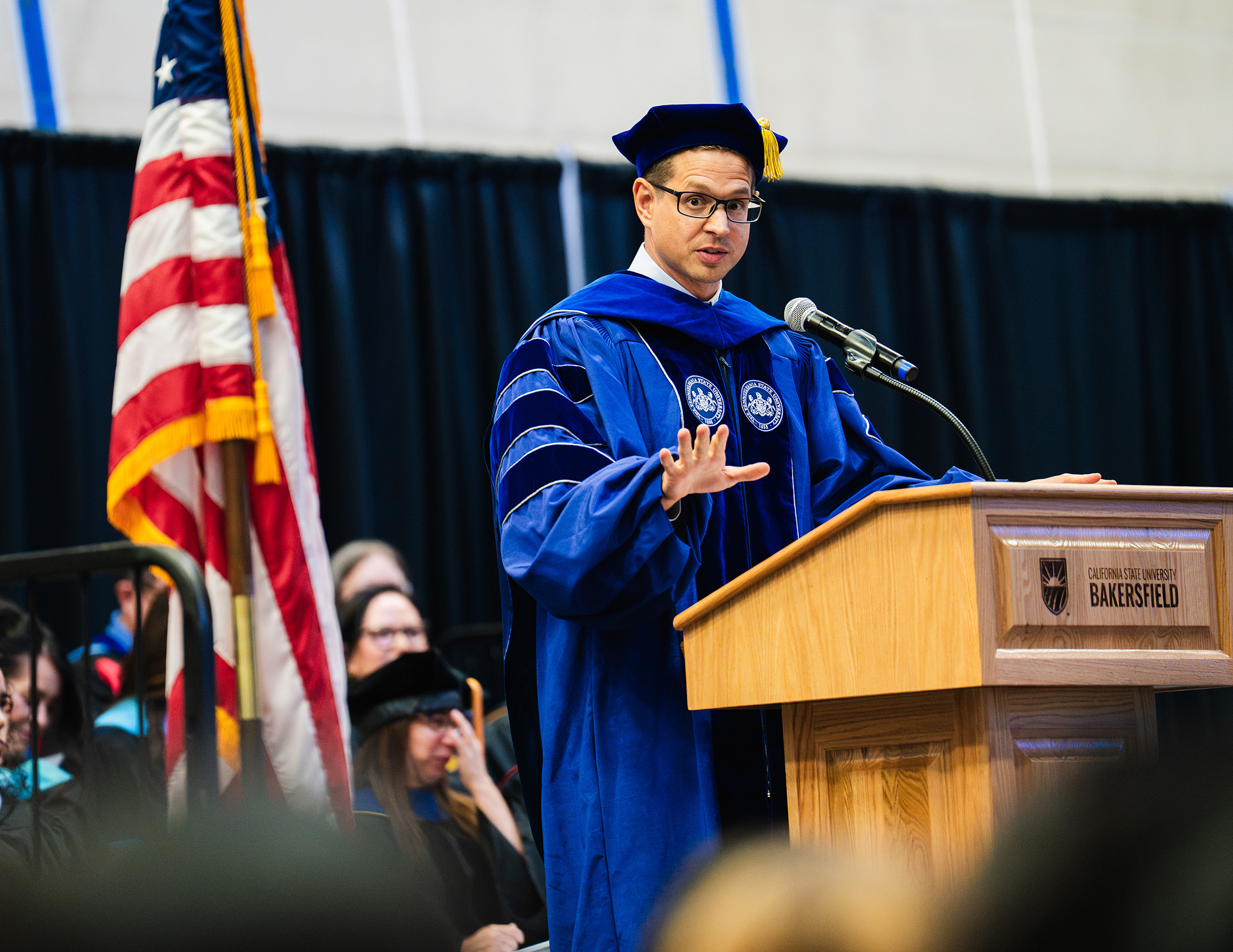 Dr. Herman speaks at 2026 CSUB convocation