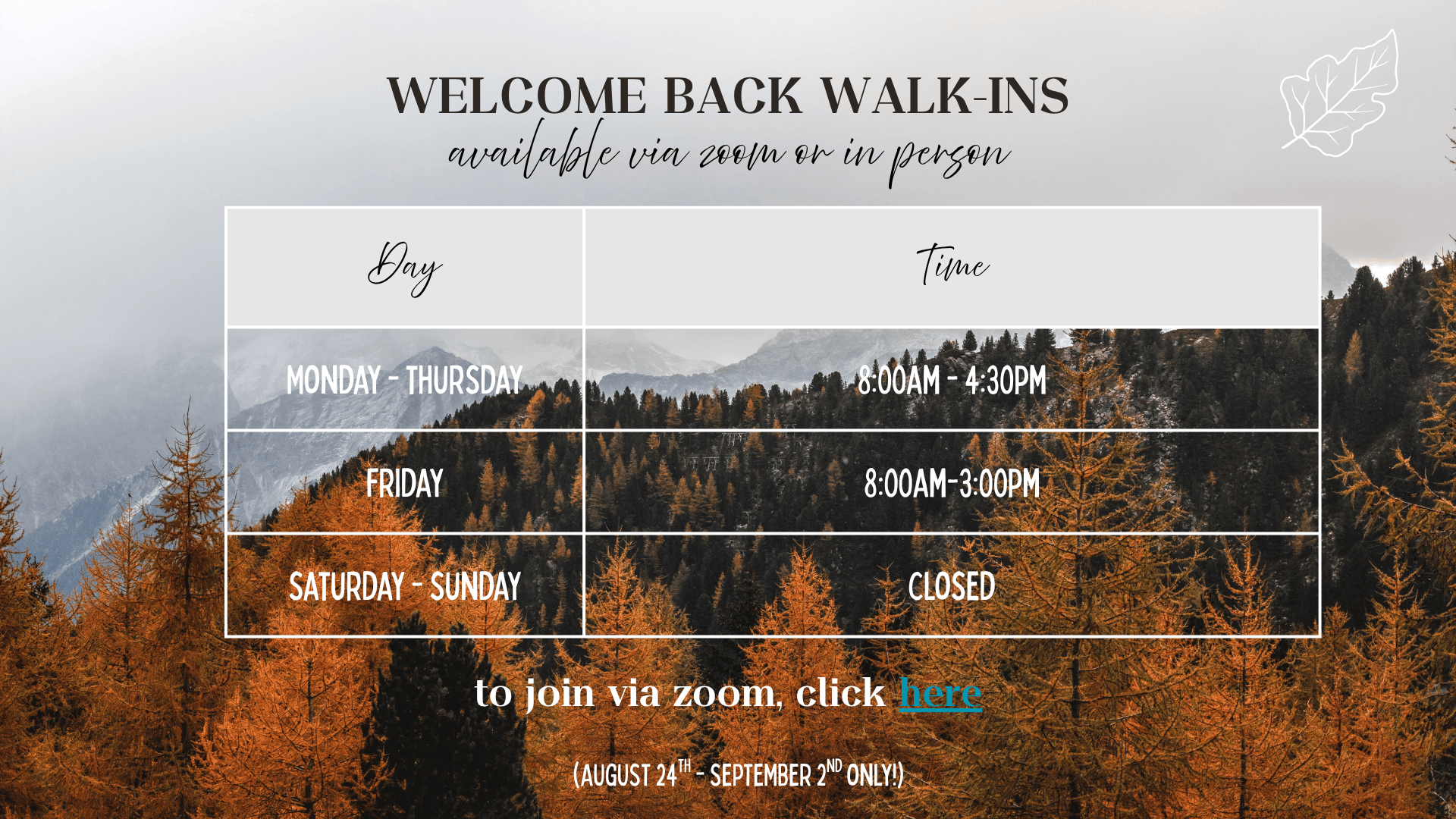 Walk-ins
