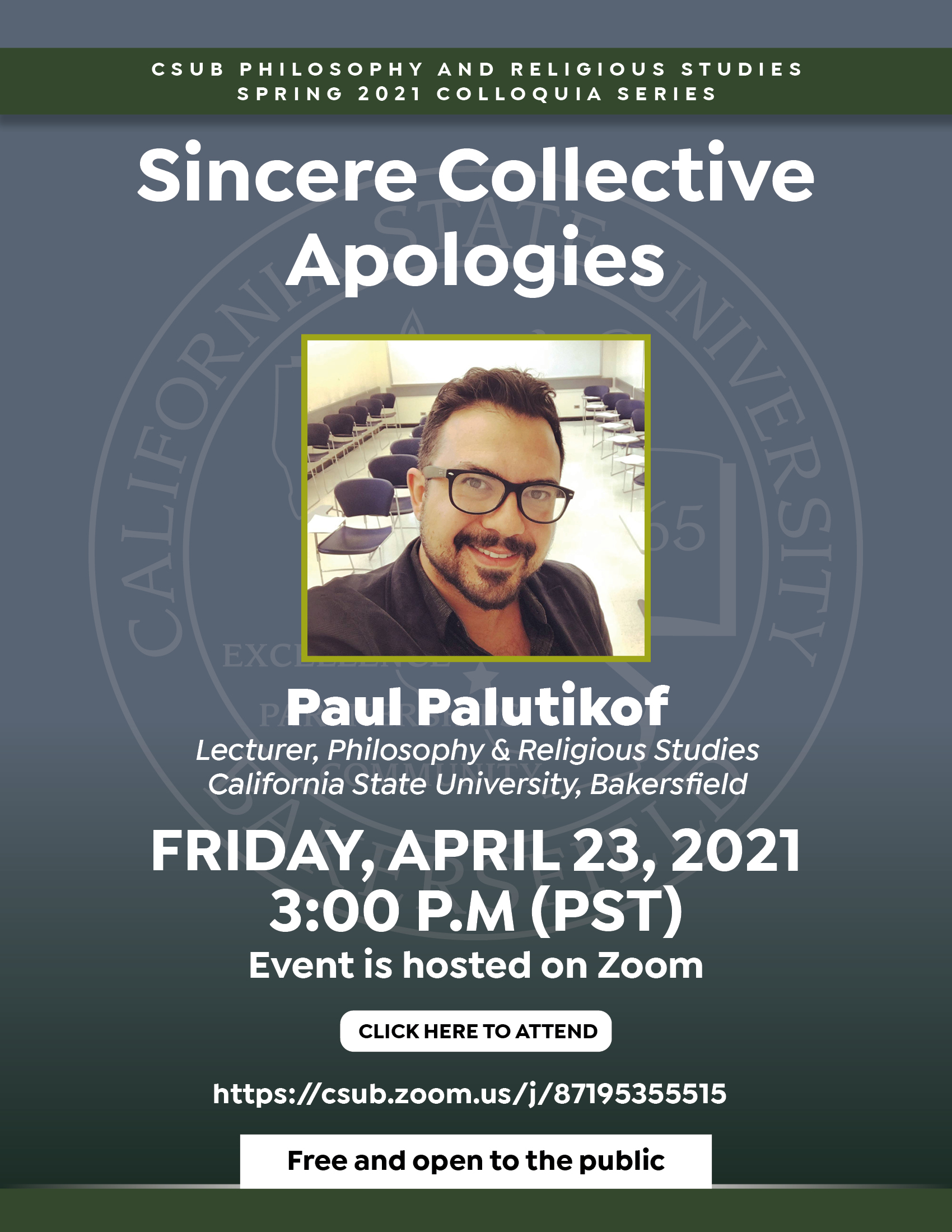 Sincere Collective Apologies flyer
