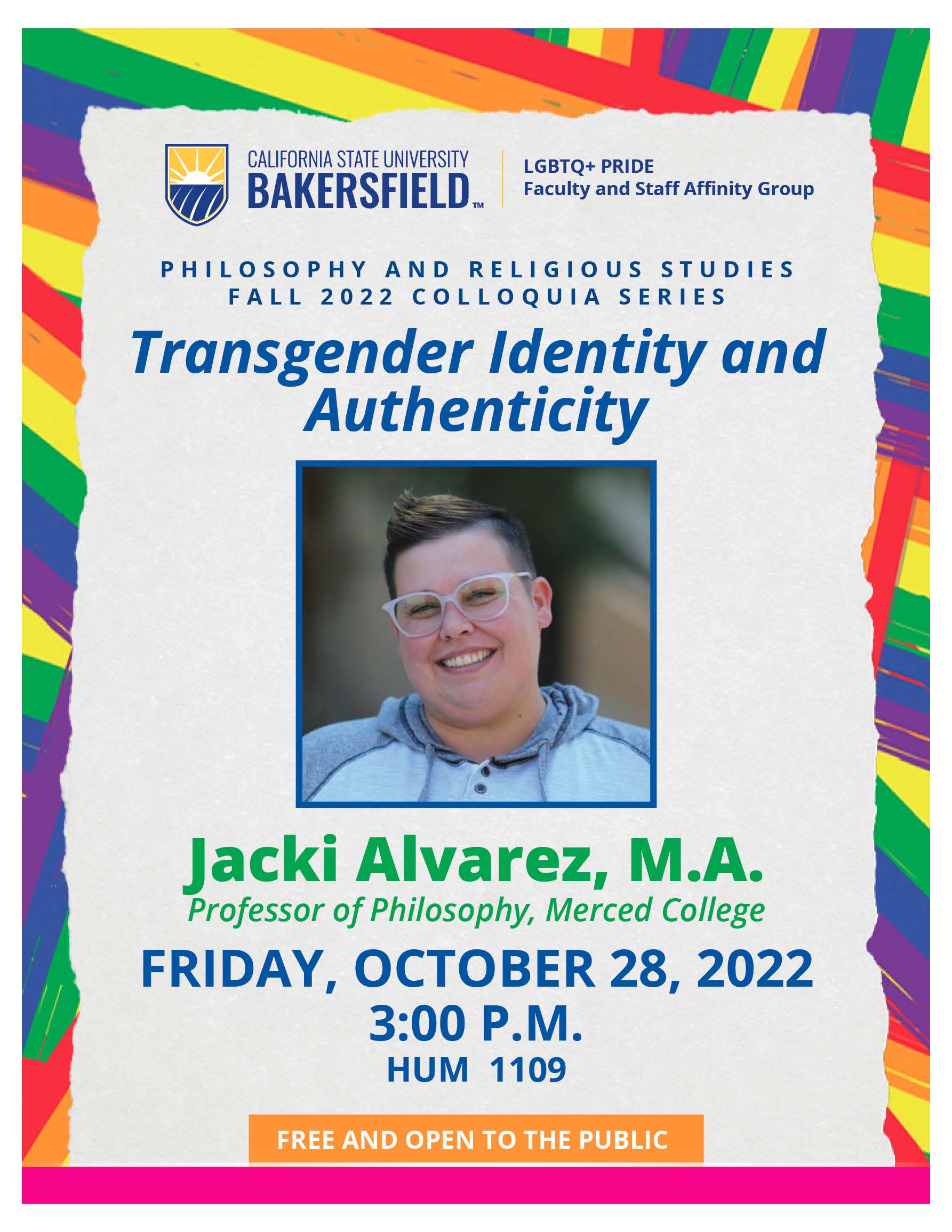 Transgender Identity and Authenticity flyer