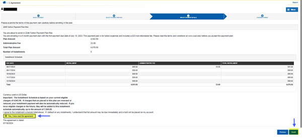 Payment amounts