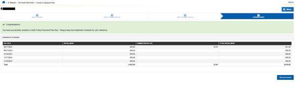 Enrollment success