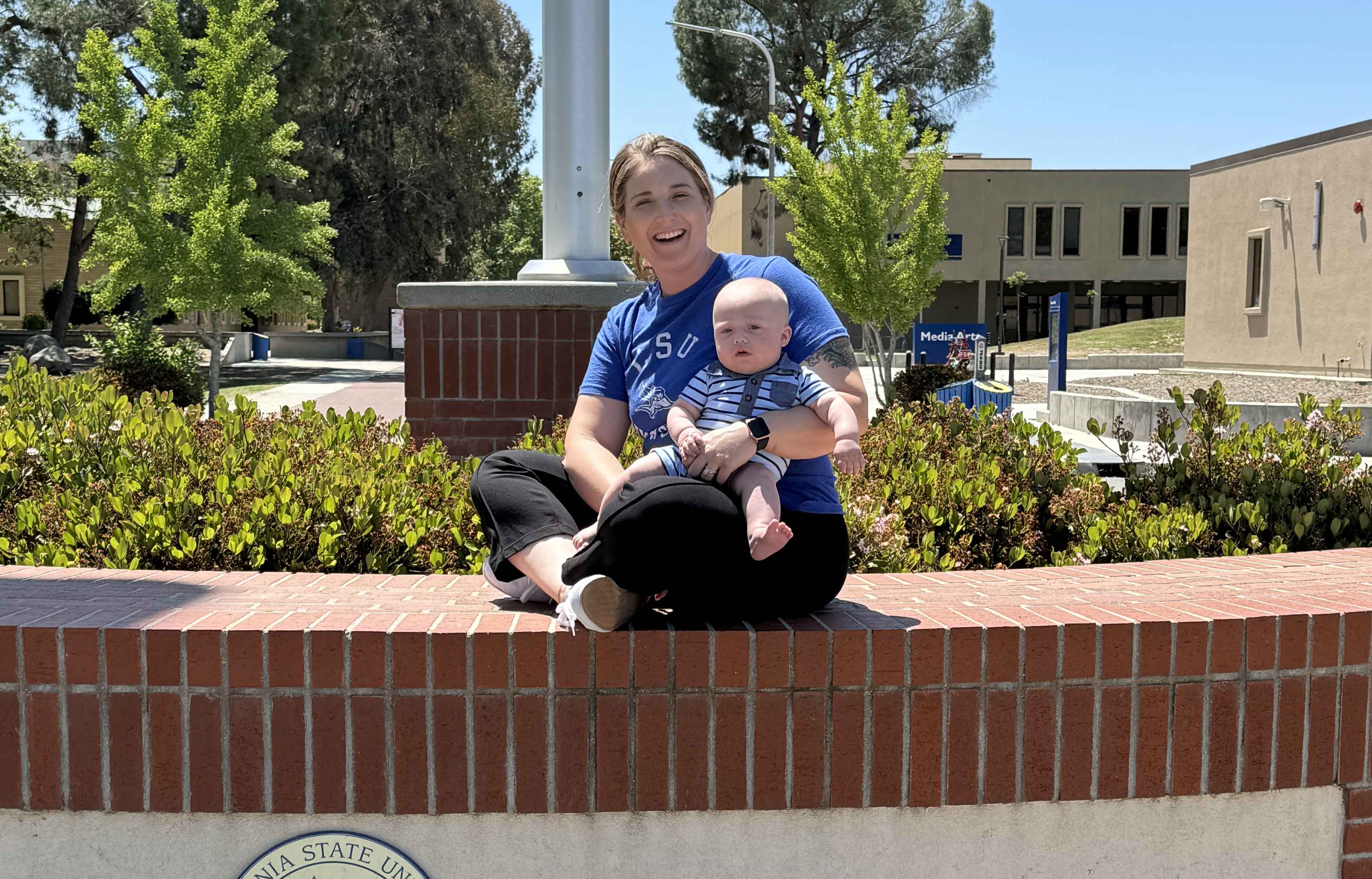 Student with child